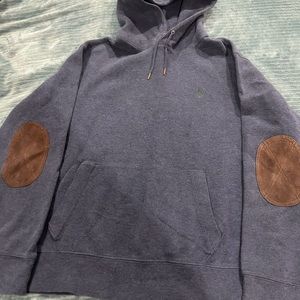 POLO RALPH LAUREN HOODIE WITH ELBOW PATCHES FOR MEN SIZE XL